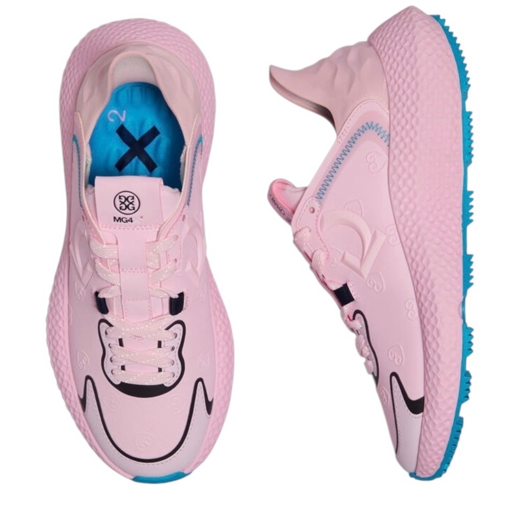 G/FORE WATERPROOF SIZE 8.5 WOMEN'S MG4X2 HEART G'S HYBRID GOLF SHOES NEW - Picture 4 of 12